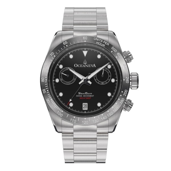 Oceaneva Watch Review: Oceaneva WaveRacer 500M Black Dial Chronograph Watch Reviews
