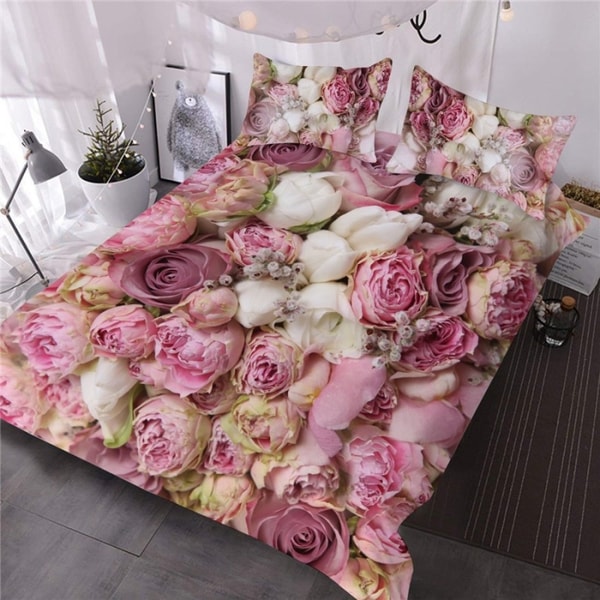 Beddinginn Review: Beddinginn 3D Romantic Bouquets of Pink Roses Comforter Sets Reviews