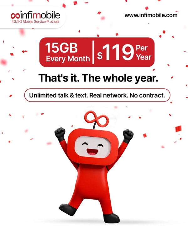 Infimobile 15GB/mo Promotional Plan Review