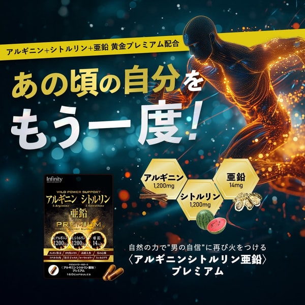Infinity Beauty & Health アルギニンシトルリン亜鉛プレミアム レビュー