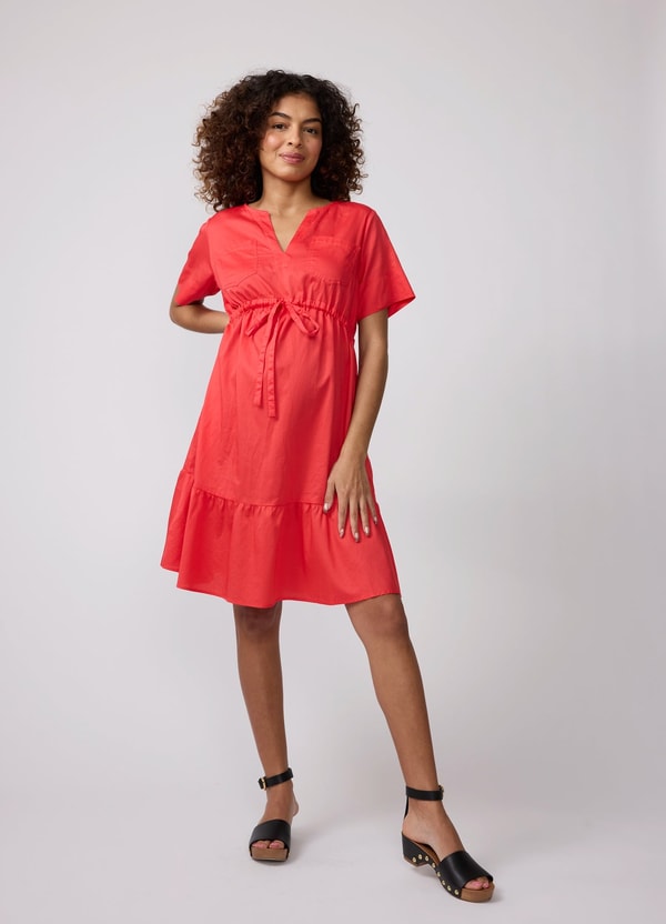 Ingrid & Isabel Remy Maternity Short Sleeve Shirt Dress Review
