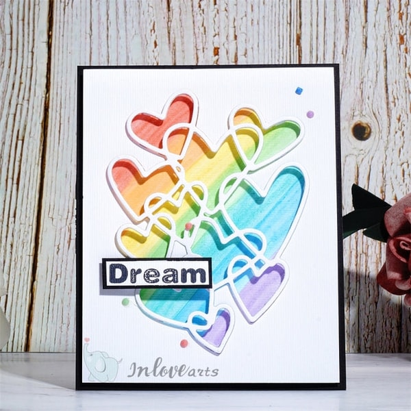 Inlovearts Hollow Heart Cutting Dies Review