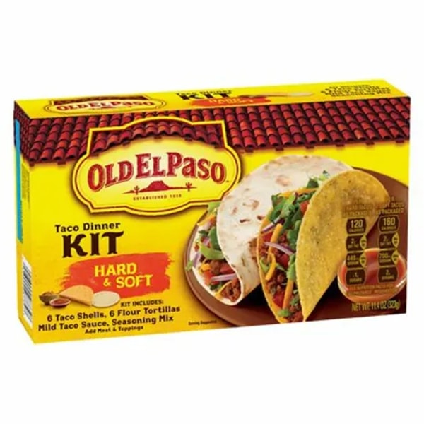 Instacart Old El Paso Hard and Soft Taco Dinner Kit Review