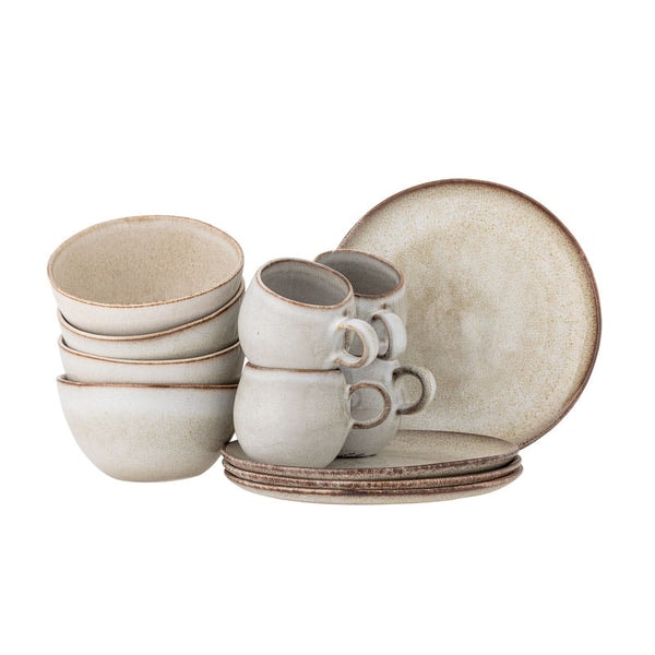 Interiorlabels Bloomingville Sandrine ontbijtborden set, naturel aardewerk Beoordeling