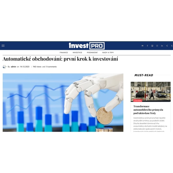 Invest PRO Automatick&eacute; obchodov&aacute;n&iacute;: prvn&iacute; krok k investov&aacute;n&iacute; Recenze