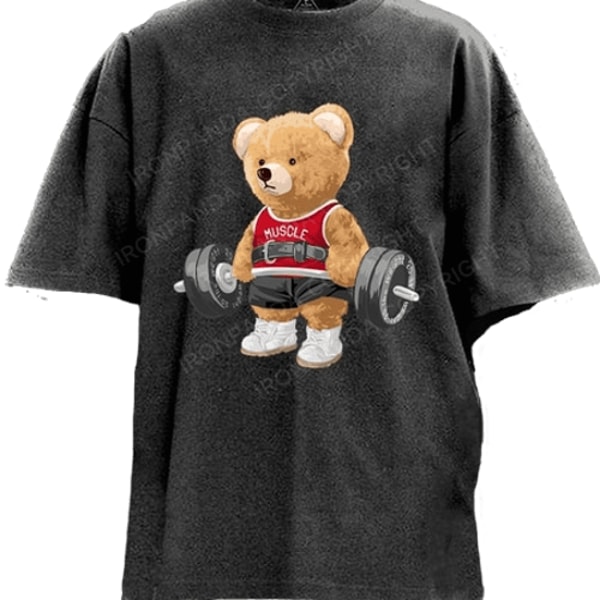 IronPanda Exercise Bear Washed Gym Shirt Review