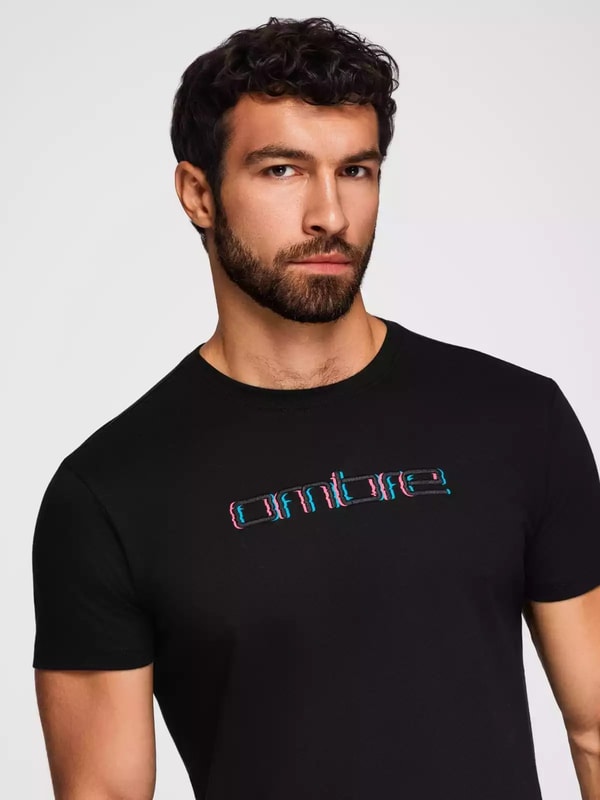 Italian-Style Ombre - T-Shirt Heren - Zwart - 3D print Beoordeling
