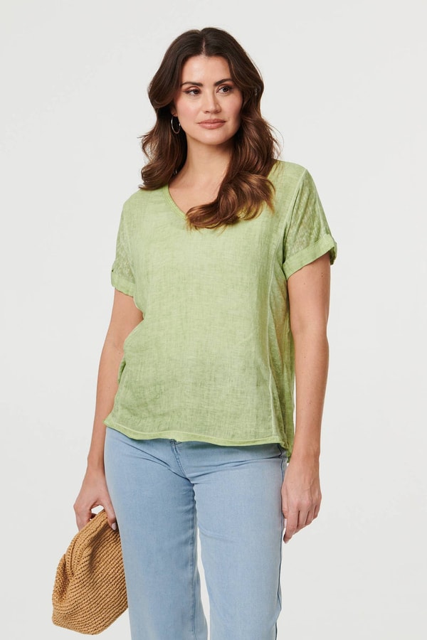 Izabel London Relaxed Short Sleeve Scoop Neck Top Review