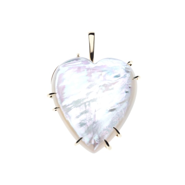 Jane Win Jewelry Love Carry Your Heart Pendant in Mother of Pearl Reviews