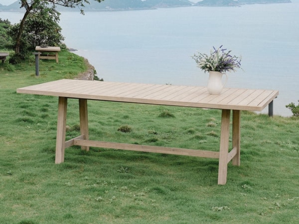Jardina Thalea Rectangular Wood Outdoor Dining Table Reviews