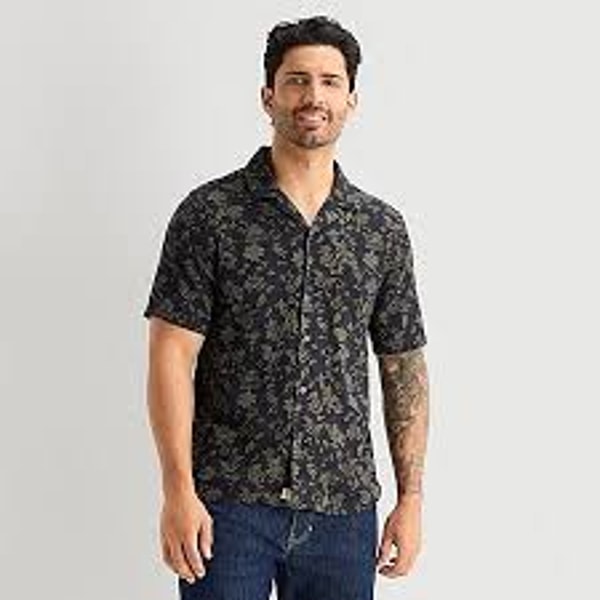 JCPenney Mutual Weave Mens Short Sleeve Camp Shirt Review