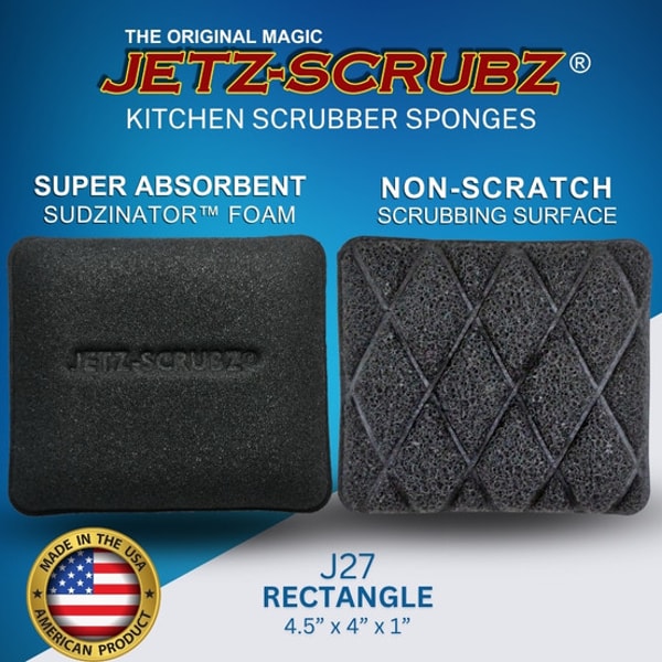 Jetz Scrubz Classic Rectangle Kitchen Scrubber Sponge J27, Pack of 3 Review