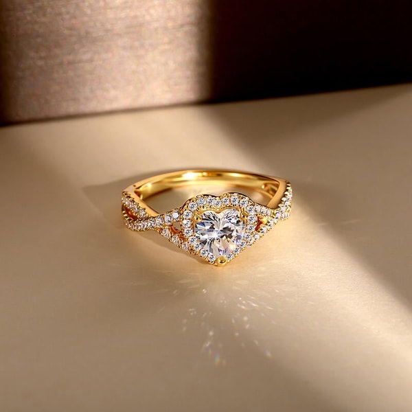 Jeulia Classic Heart Twist Ring Review
