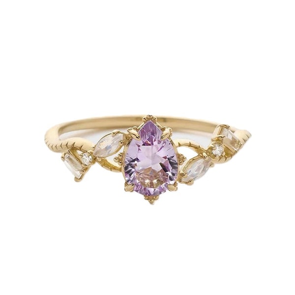 Jewelhalo Amethyst Pear Cut Ring Review