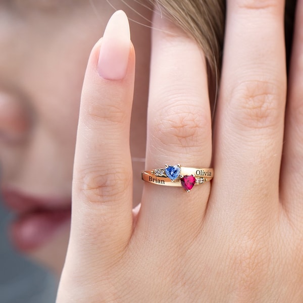 Jewlr Double Heart Gemstone Ring with Accents Review