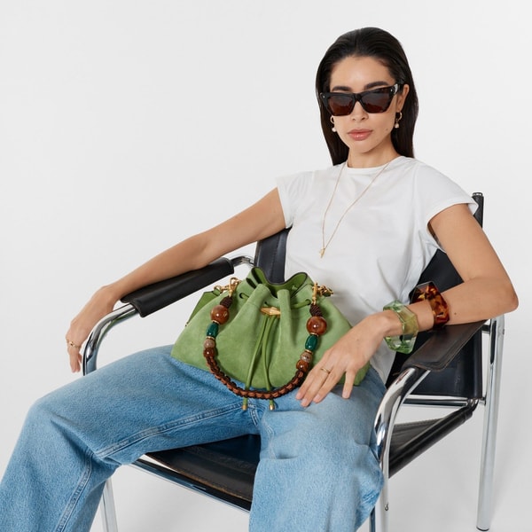 Jimmy Choo Cinch Medium Clover Suede Shoulder Bag Review