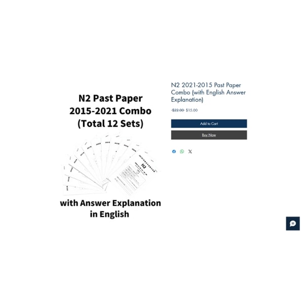 JLPT N2 2021-2015 Past Paper Combo Review