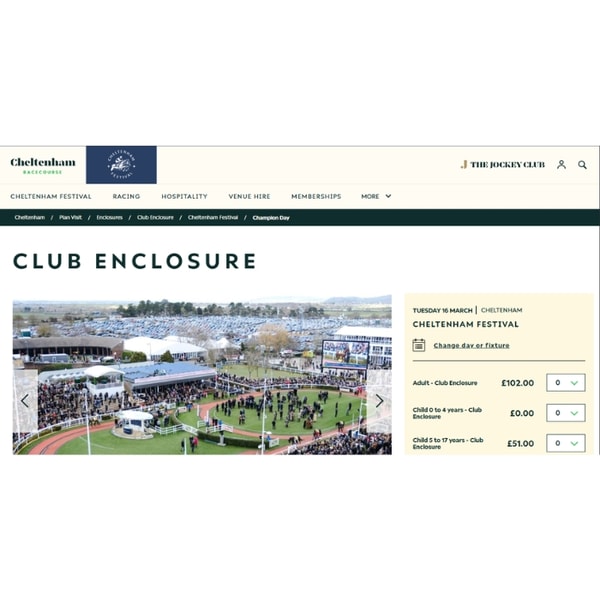 Jockey Club Cheltenham Festival Club Enclosure Review
