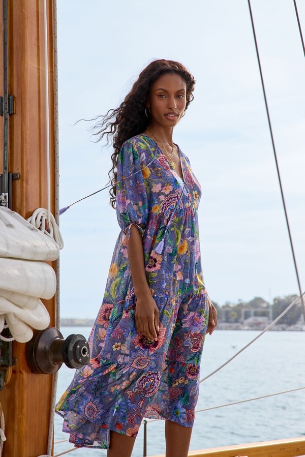 Johnny Was Lilliana Tiered Maxi Dress Review