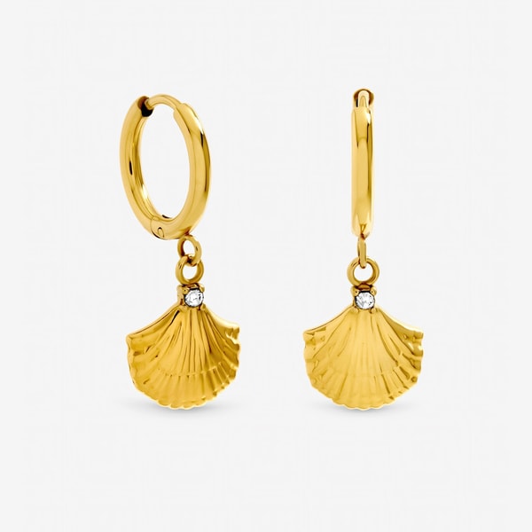 Jon Richard Gold Plated Waterproof Shell Hoop Earrings Review
