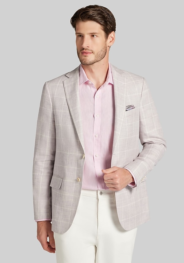 Jos. A Bank Reserve Collection Slim Fit Windowpane Plaid Sportcoat Review