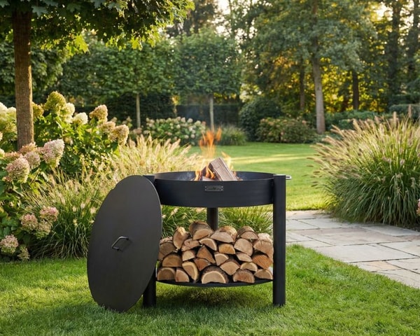 JS GartenDeko Feuerschale 80 cm mit Deckel Montana high Bewertung