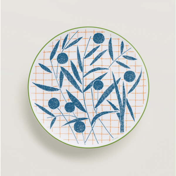 Jung Lee NY Herm&egrave;s A Walk in the Garden Blue Dessert Plate Review