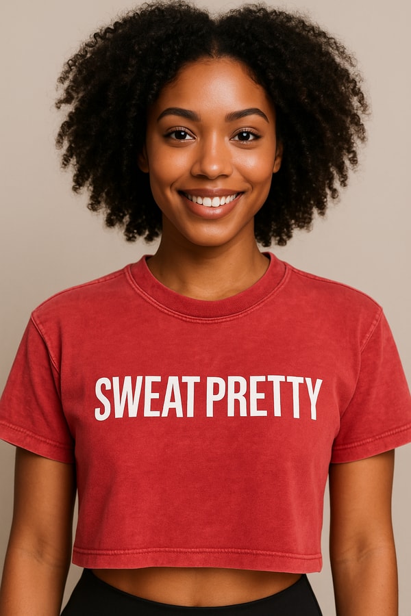 Just Jai Wear Sweat Pretty Candy Crop Tee Review