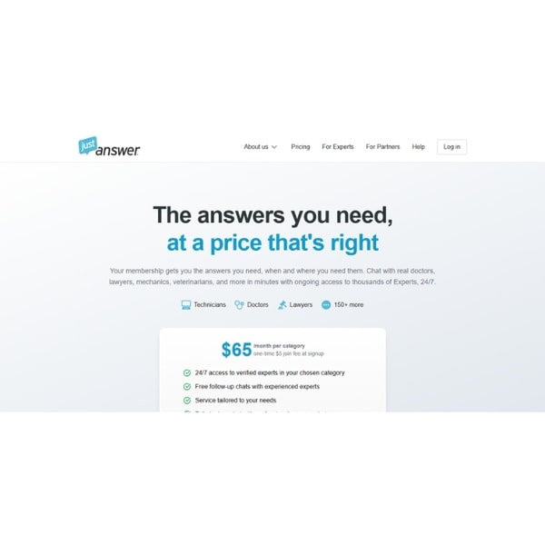 JustAnswer Expert Access Membership Subscription Review