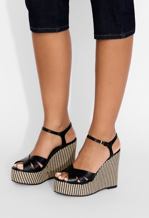 JustFab Amira Platform Wedge Sandal Review