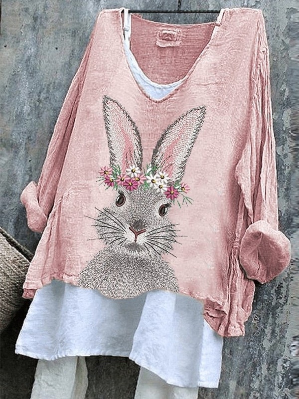 JustFashionNow Easter Rabbit Long Sleeve Top Review