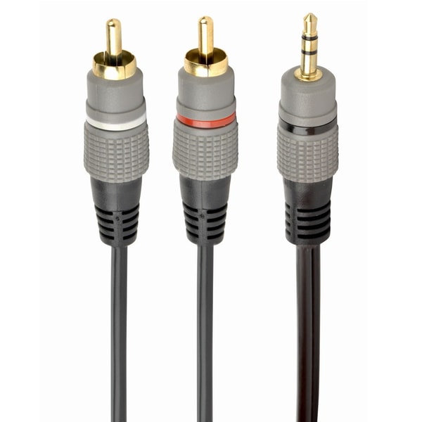 Kabelmaxx 3.5 mm stereo plug to 2*RCA plugs 2.5m cable Beoordeling