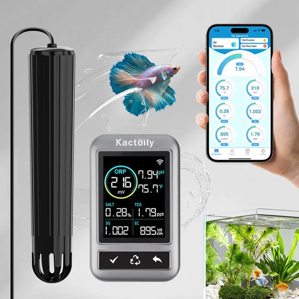 Kactoily Smart 7-in-1 Aquarium WiFi Monitor Review