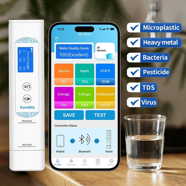Kactoily 6-in-1 Drinking Water Analyzer&mdash;Bluetooth Version Review