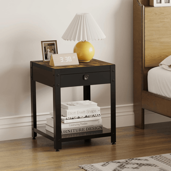 KaerWorld Nightstand With Gun Drawer Fingerprint Review