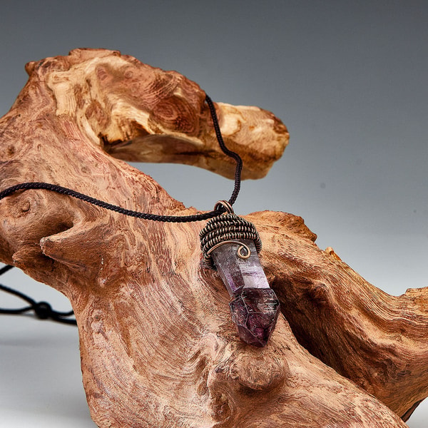 Kailash Energy Copper Capped Amethyst Point Pendant Necklace Review