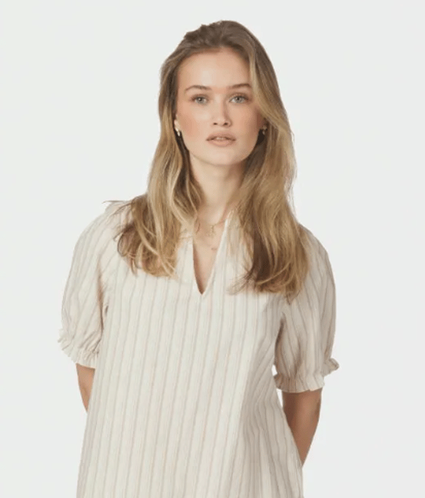 Kamst Mode Blouse korte pofmouw Beoordeling