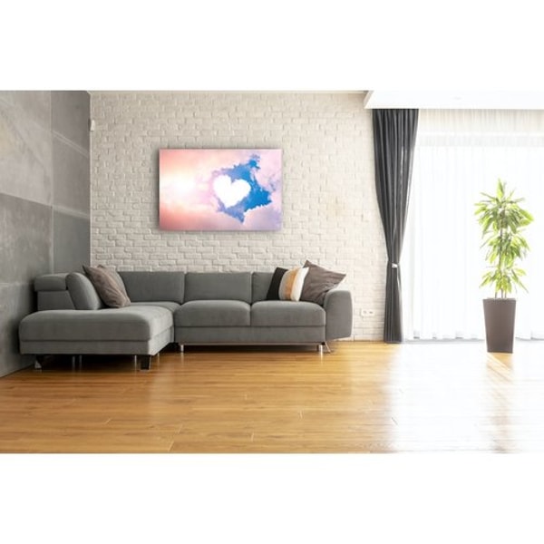 Karo-art Schilderij - Hart in de wolken Beoordeling