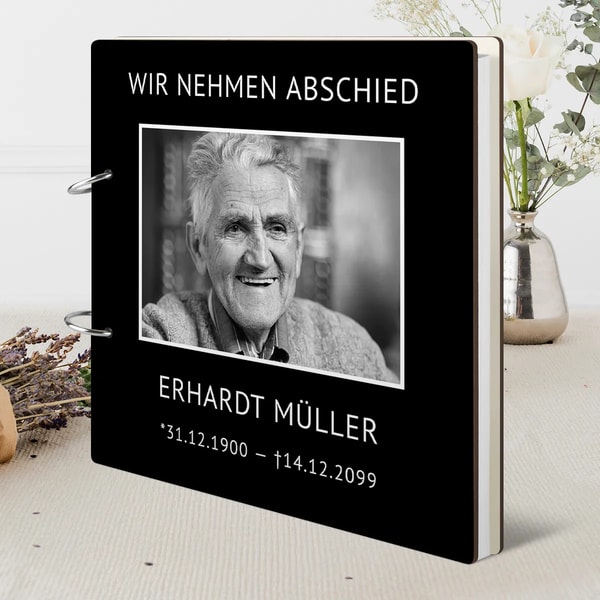 Kartenmachen.de Personalisiertes Kondolenzbuch - Schlicht Bewertungen