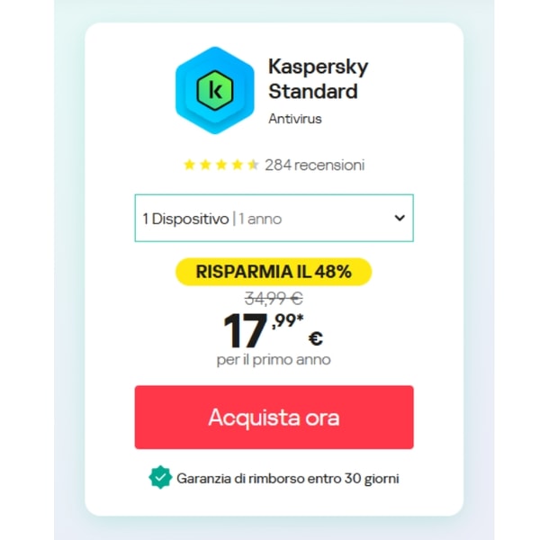 Kaspersky Standard Recensione