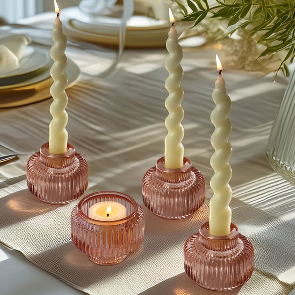 Kate Aspen Rose Gold Glass Candle Holders Review