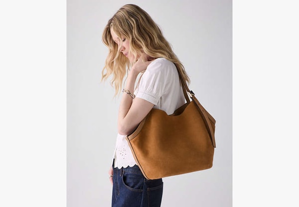 Kate Spade Deco Suede Tulip Tote Bag Review