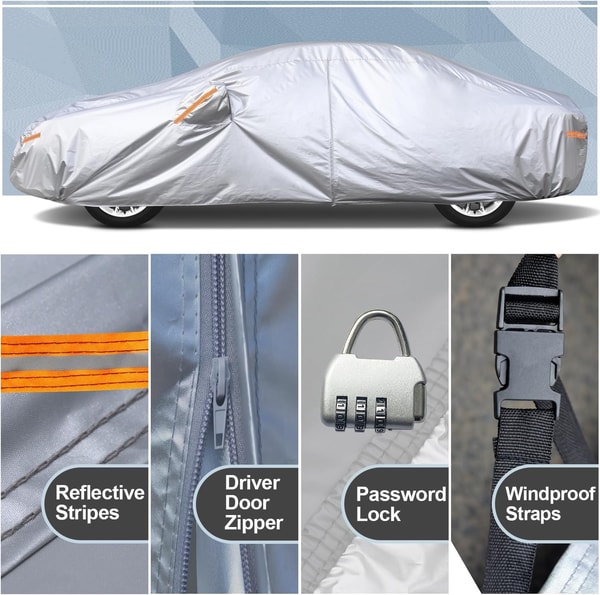 Kayme Car Cover with Lock and Zipper Door Review