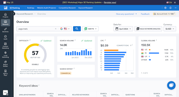 KeySearch Rank Tracking Review