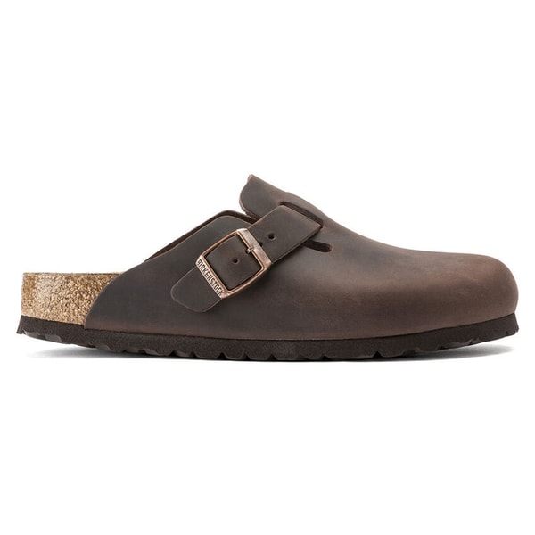 Kicksshop Birkenstock Boston Vetleer Habana Smal Voetbed Unisex Instapper Beoordeling