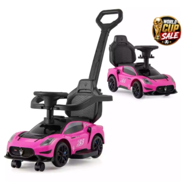 Kids Electric Cars Girls Pink Official Maserati 3-1 Toddlers Push Along Car & Stroller Review