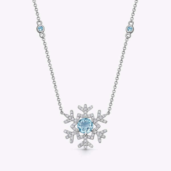Kiki McDonough Snowflake Large Blue Topaz and Diamond Necklace Review