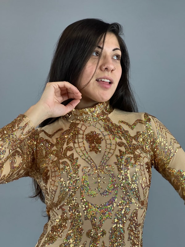 Kikimora Fashion Gold Fairy Sequin Catsuit Reviews