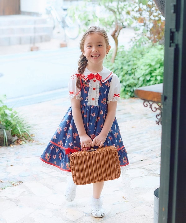 Kimuratan Strawberry Ribbon Print One-piece レビュー