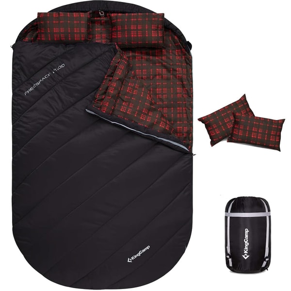KingCamp Outdoors FREESPACE 250D Flannel Lined Double Sleeping Bag Review